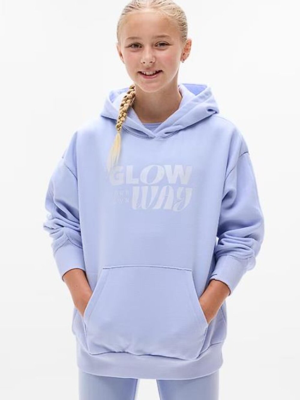 ATHLETA GIRL All Day Oversized Hoodie Size S/7 in Gossamer
